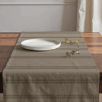 Camino de mesa 100% algodón Nua Marrón Claro 50x150 cm
