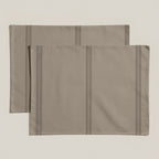 Mantel individual antimanchas pack 2 unidades Nua Marrón Claro