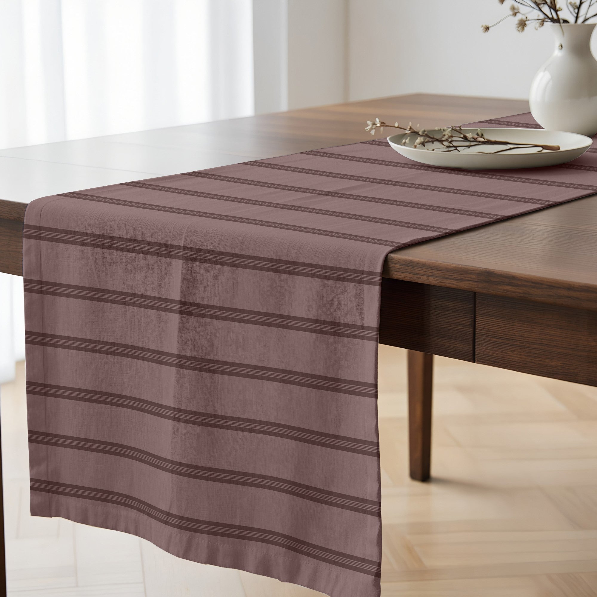 Camino de mesa 100% algodón Nua Rosa Palo 50x150 cm