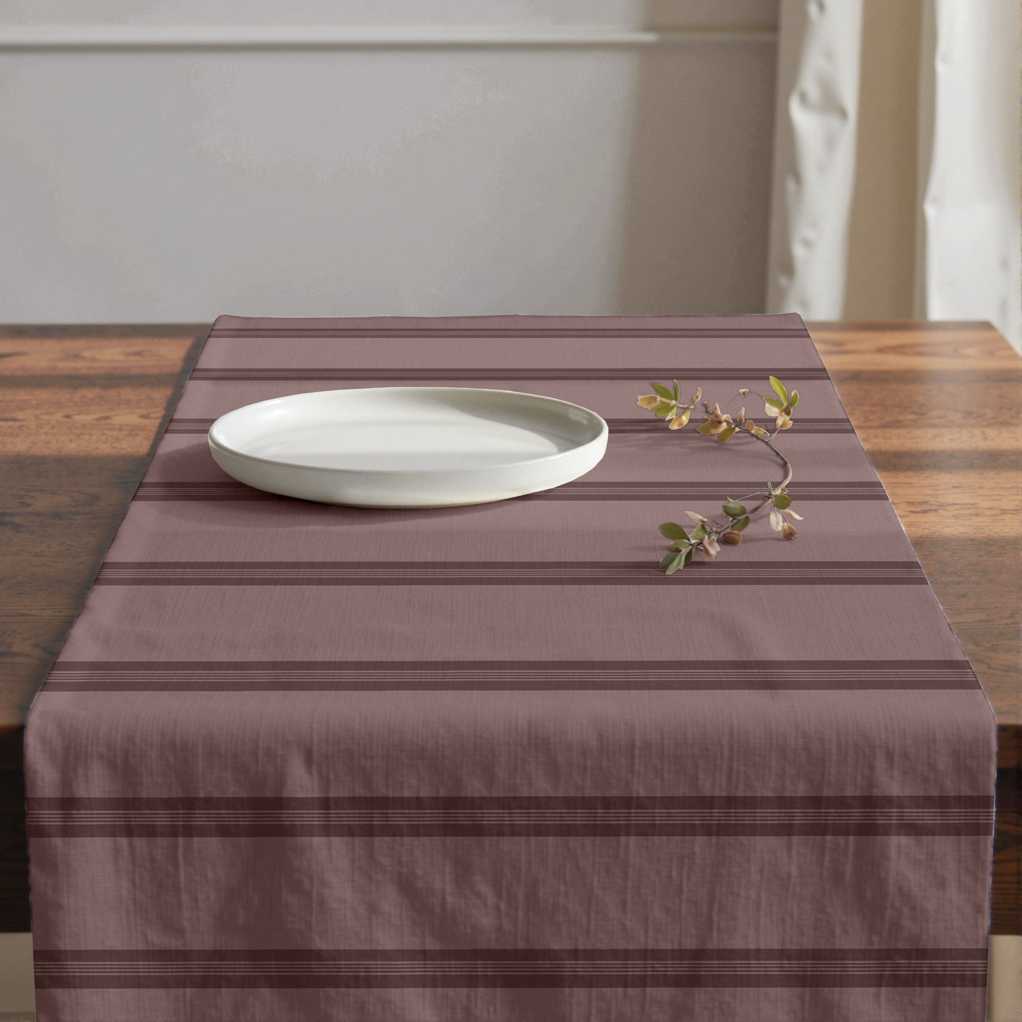 Camino de mesa 100% algodón Nua Rosa Palo 50x150 cm