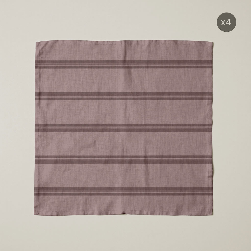 Pack de 4 unidades servilletas Nua Rosa Palo