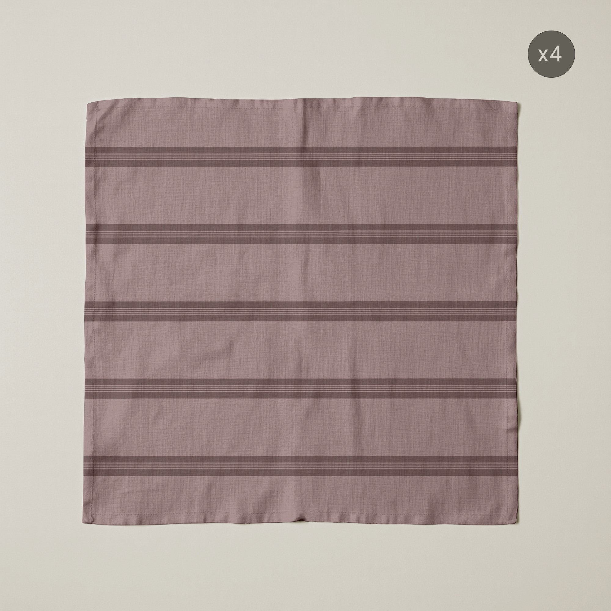 Pack de 4 unidades servilletas Nua Rosa Palo