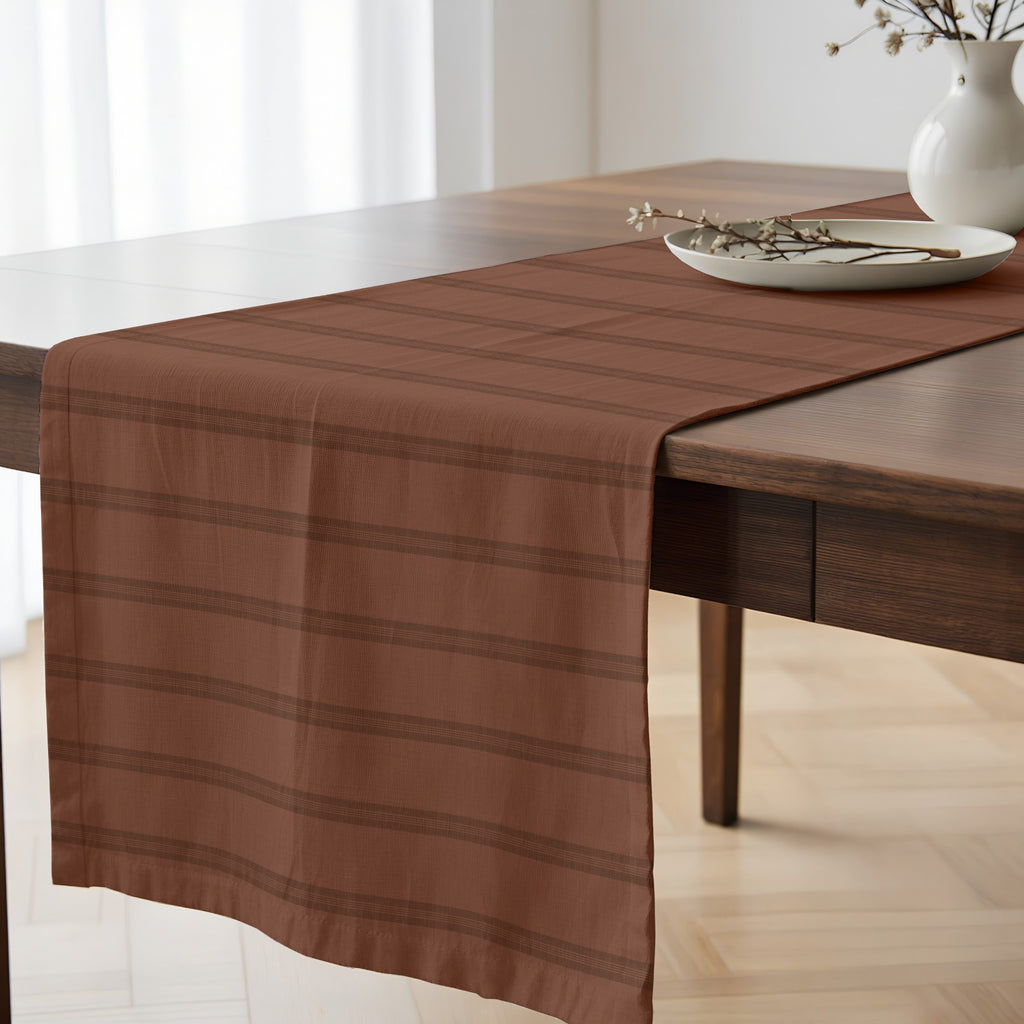 Camino de mesa 100% algodón Nua Teja 50x150 cm