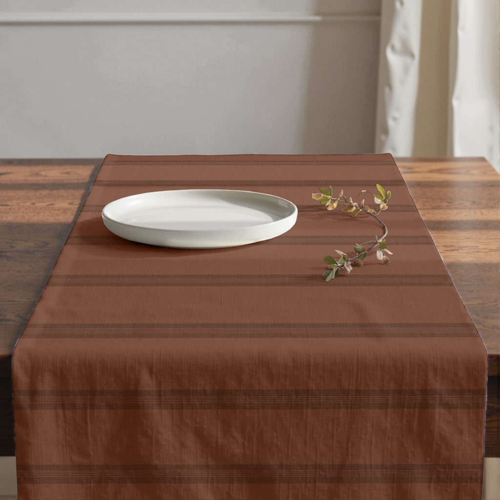 Camino de mesa 100% algodón Nua Teja 50x150 cm