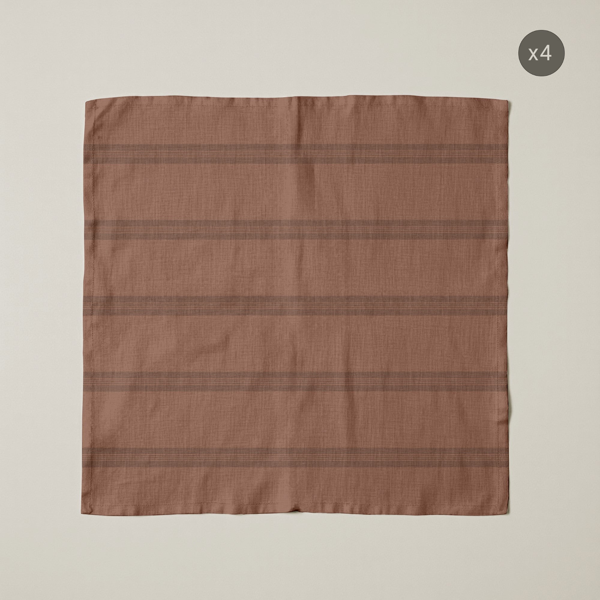 Pack de 4 unidades servilletas Nua Teja