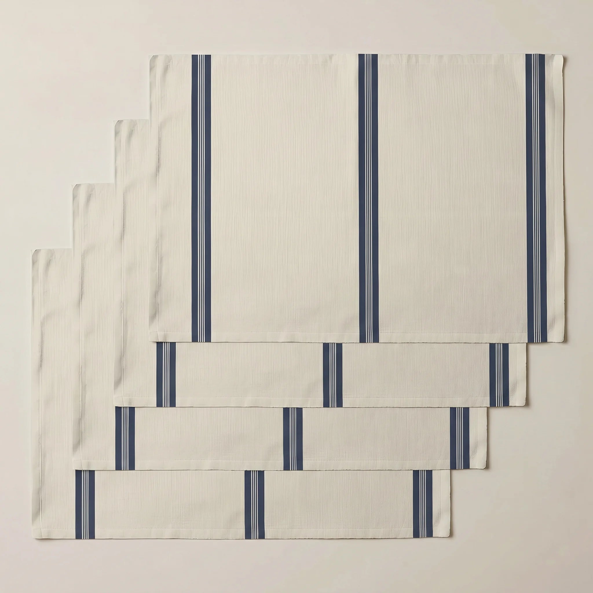 Mantel individual antimanchas pack 4 unidades Nua Beige Azul