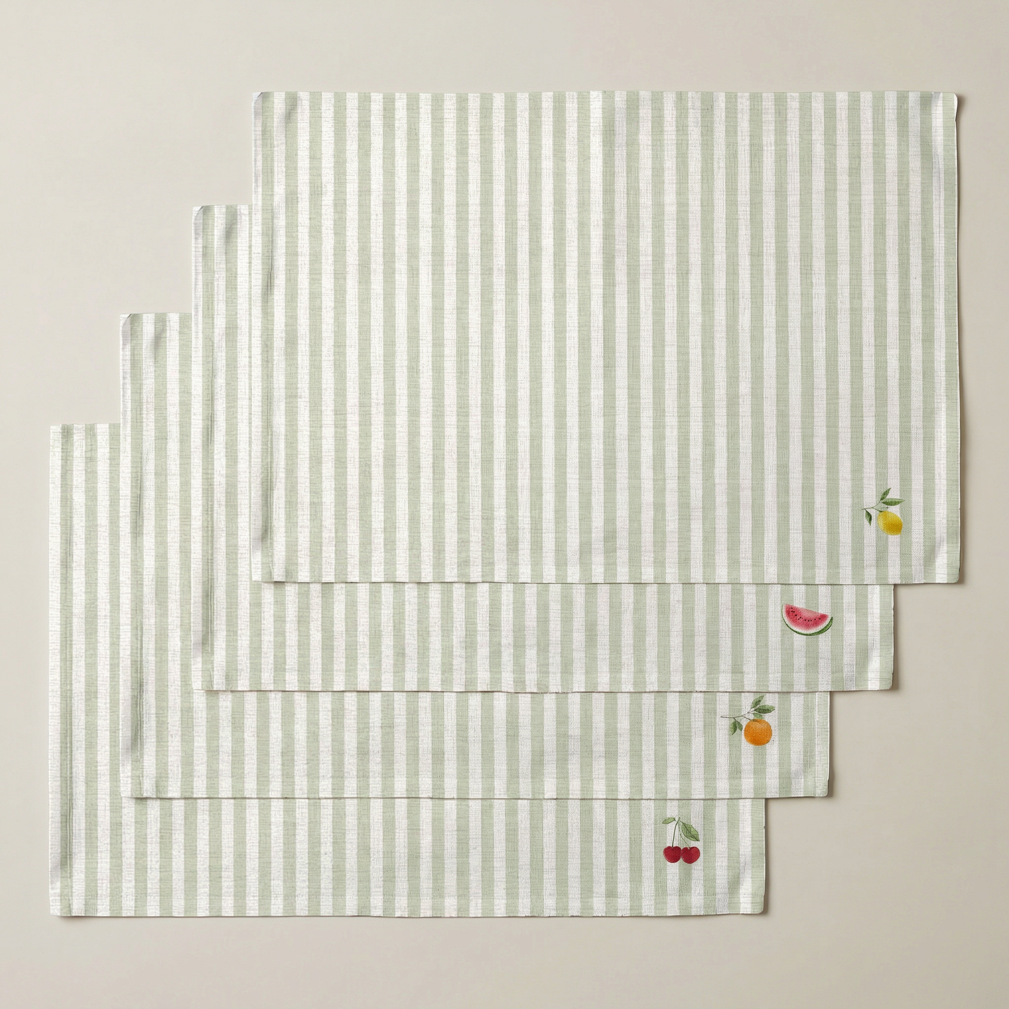 Mantel individual antimanchas pack 4 unidades Rilen Verde