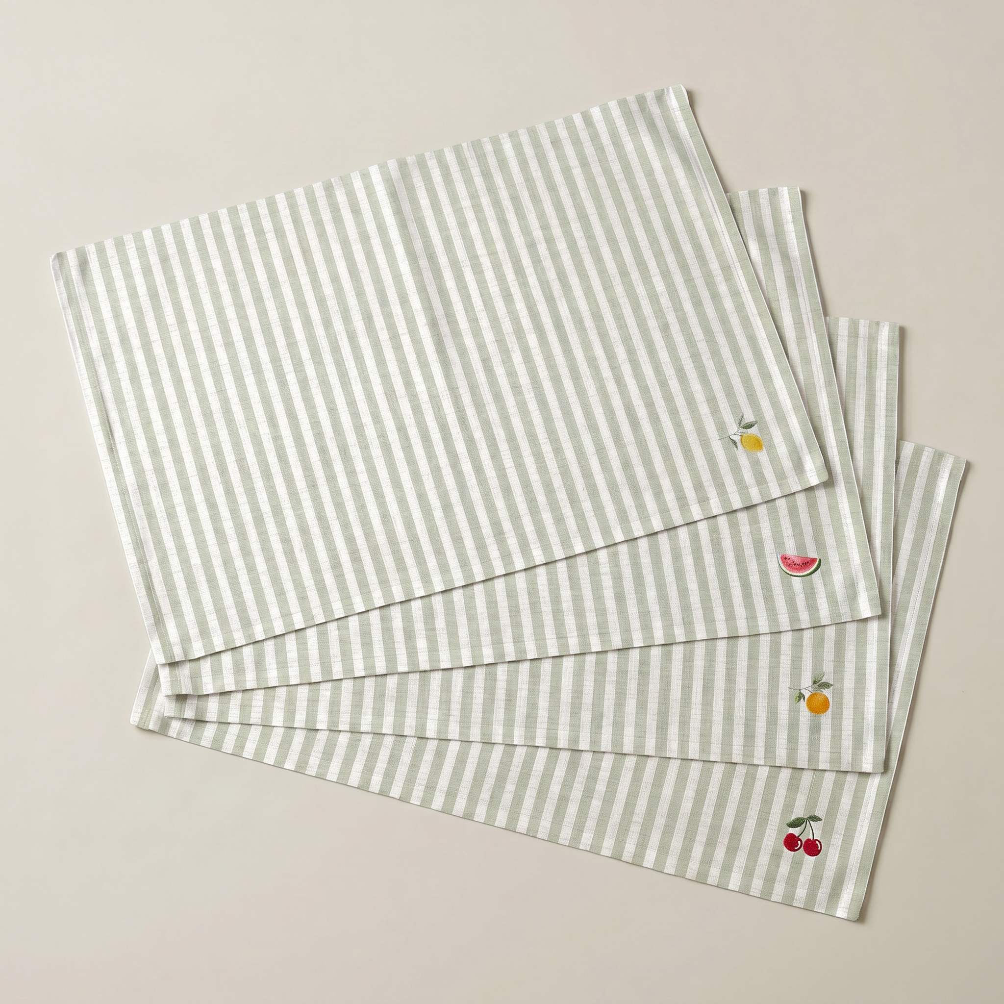 Mantel individual antimanchas pack 4 unidades Rilen Verde
