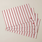 Mantel individual antimanchas pack 4 unidades Seleni Rojo