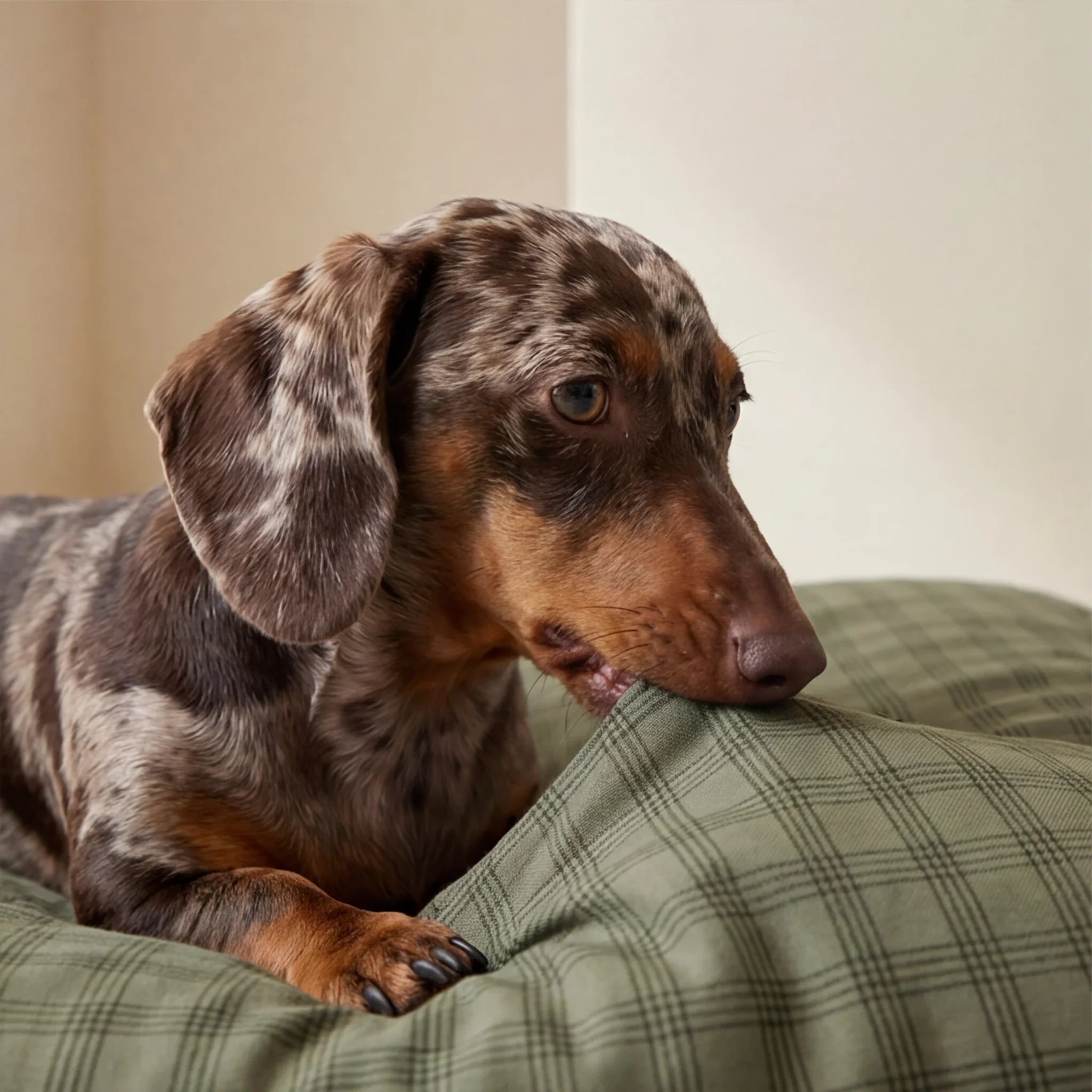 Cama para mascotas desenfundable antimanchas Pancho Green
