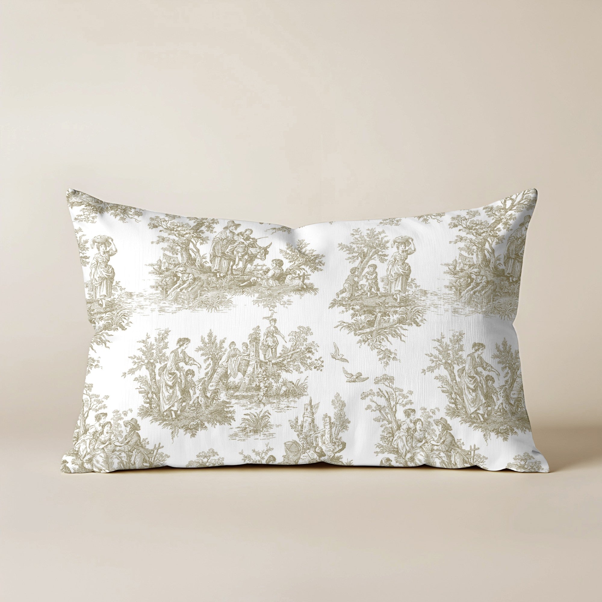 Funda de cojín Paulo Beige 30x50 cm 100% algodón