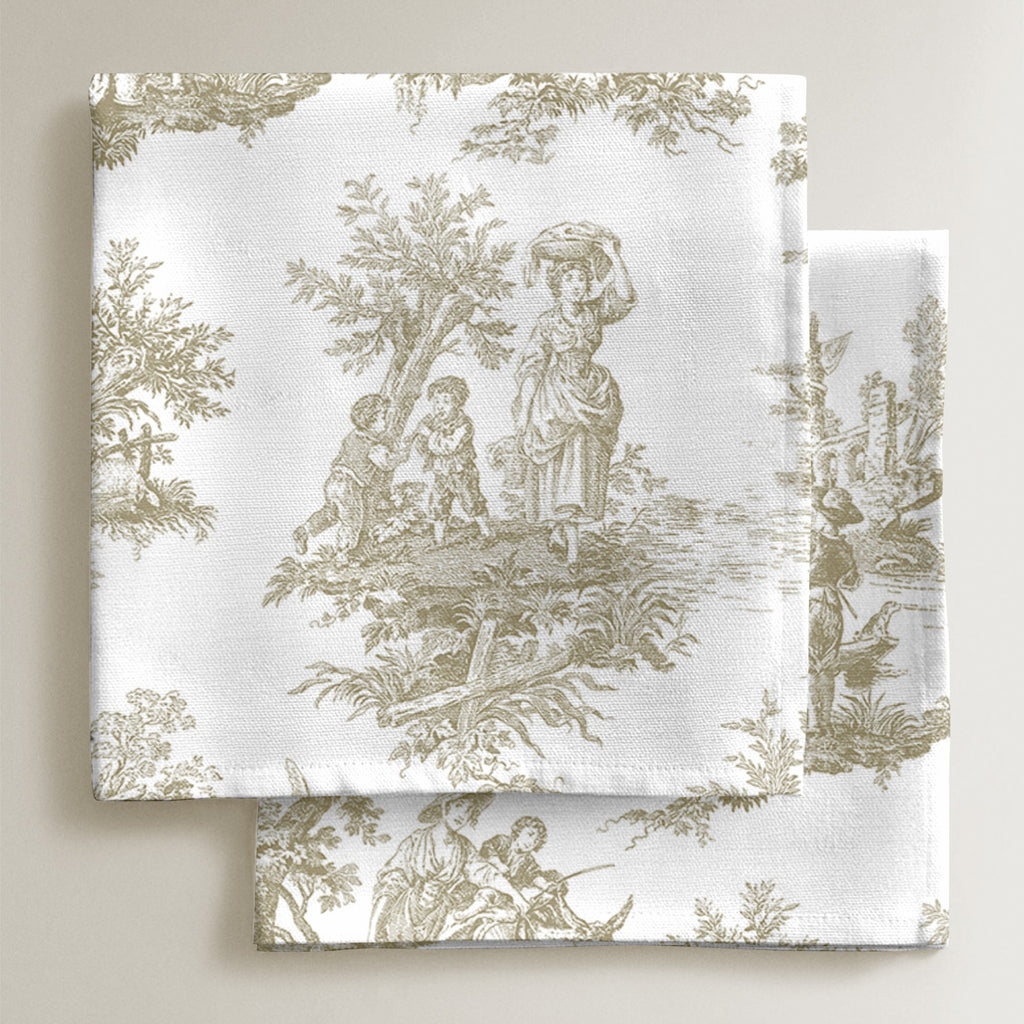 Pack de 4 unidades servilletas Paulo Beige