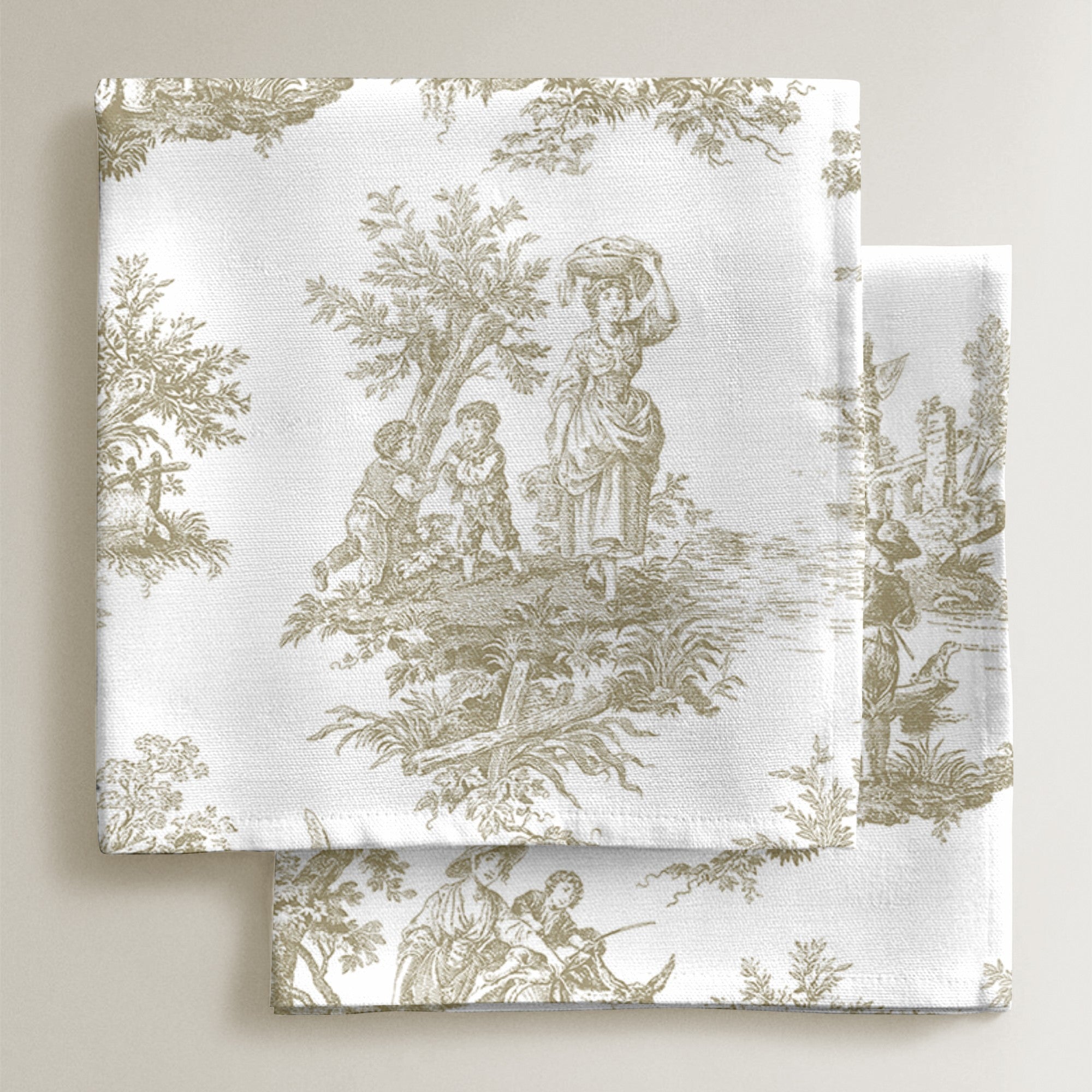 Pack de 4 unidades servilletas Paulo Beige