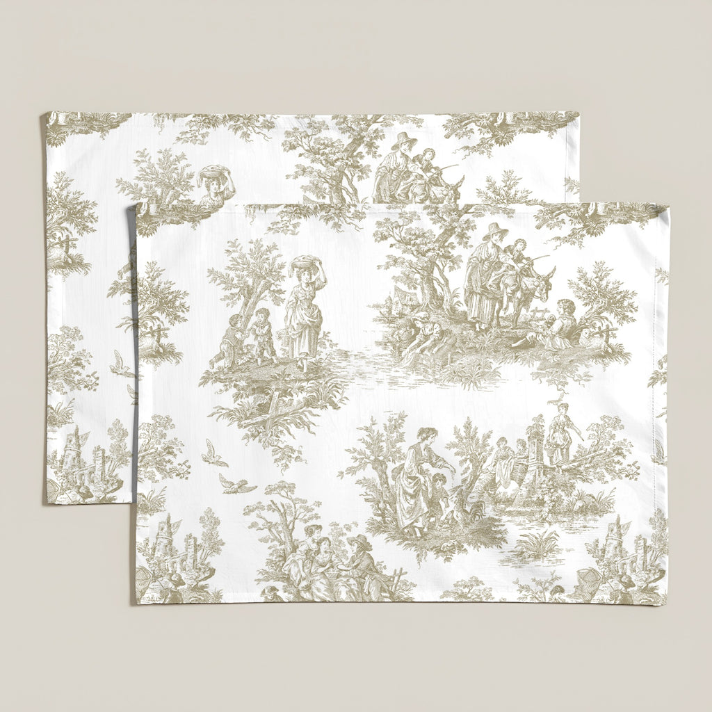 Mantel individual antimanchas pack 2 unidades Paulo Beige