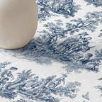 Mantel antimanchas 100% algodón Paulo Blue