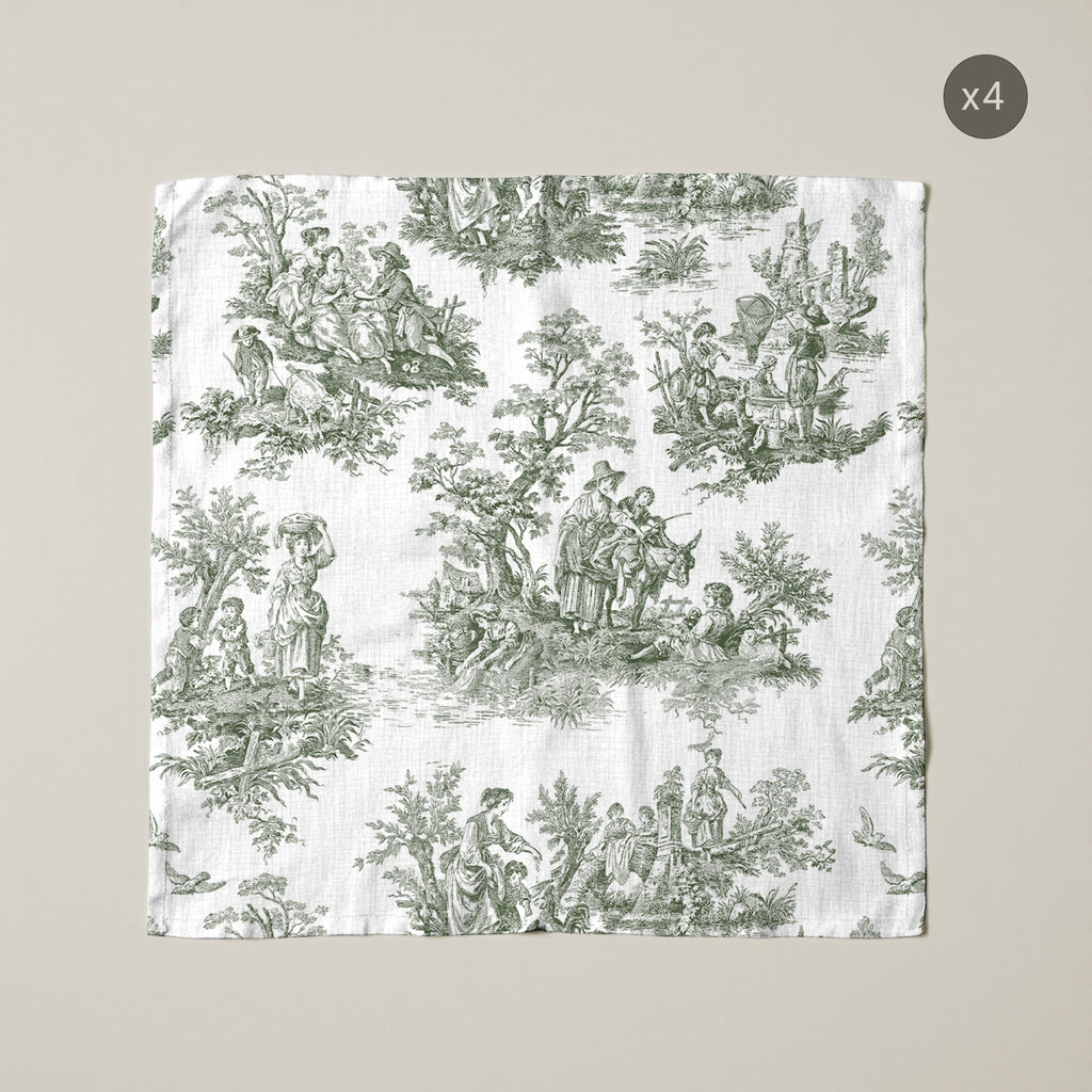 Pack de 4 unidades servilletas Paulo Green