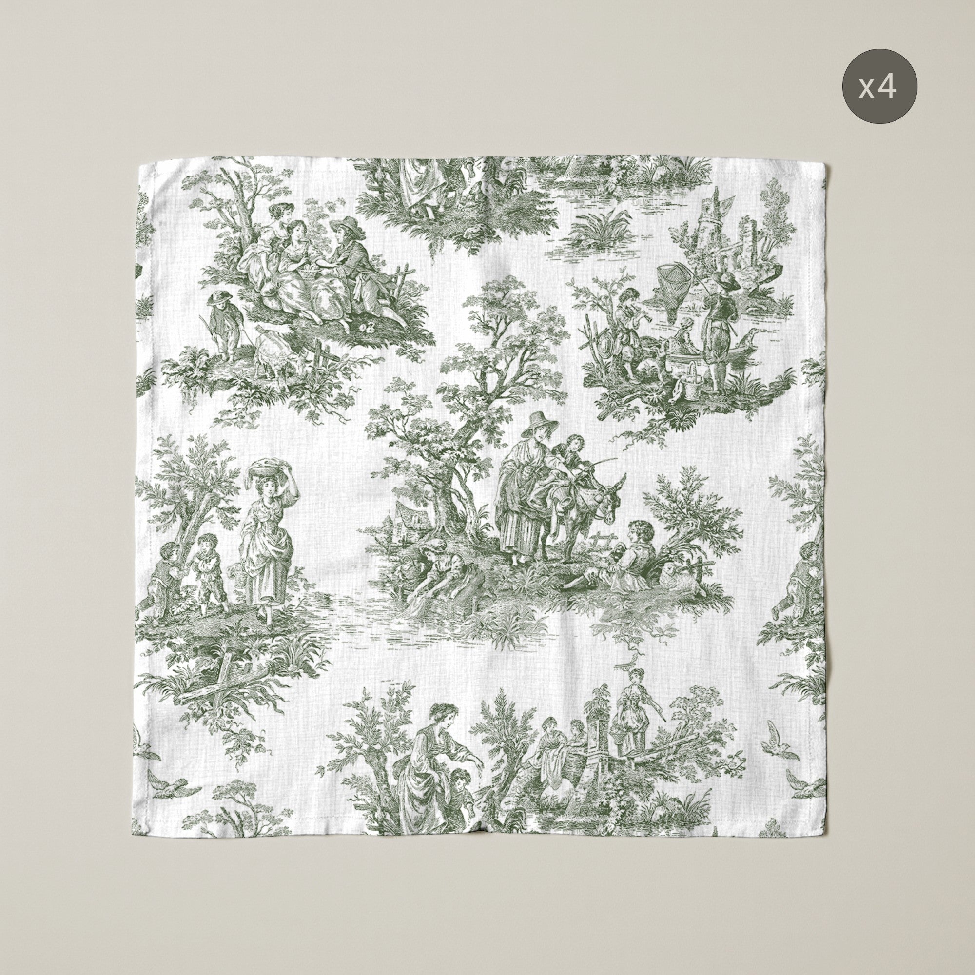 Pack de 4 unidades servilletas Paulo Green