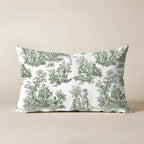 Funda de cojín Paulo Green 30x50 cm 100% algodón