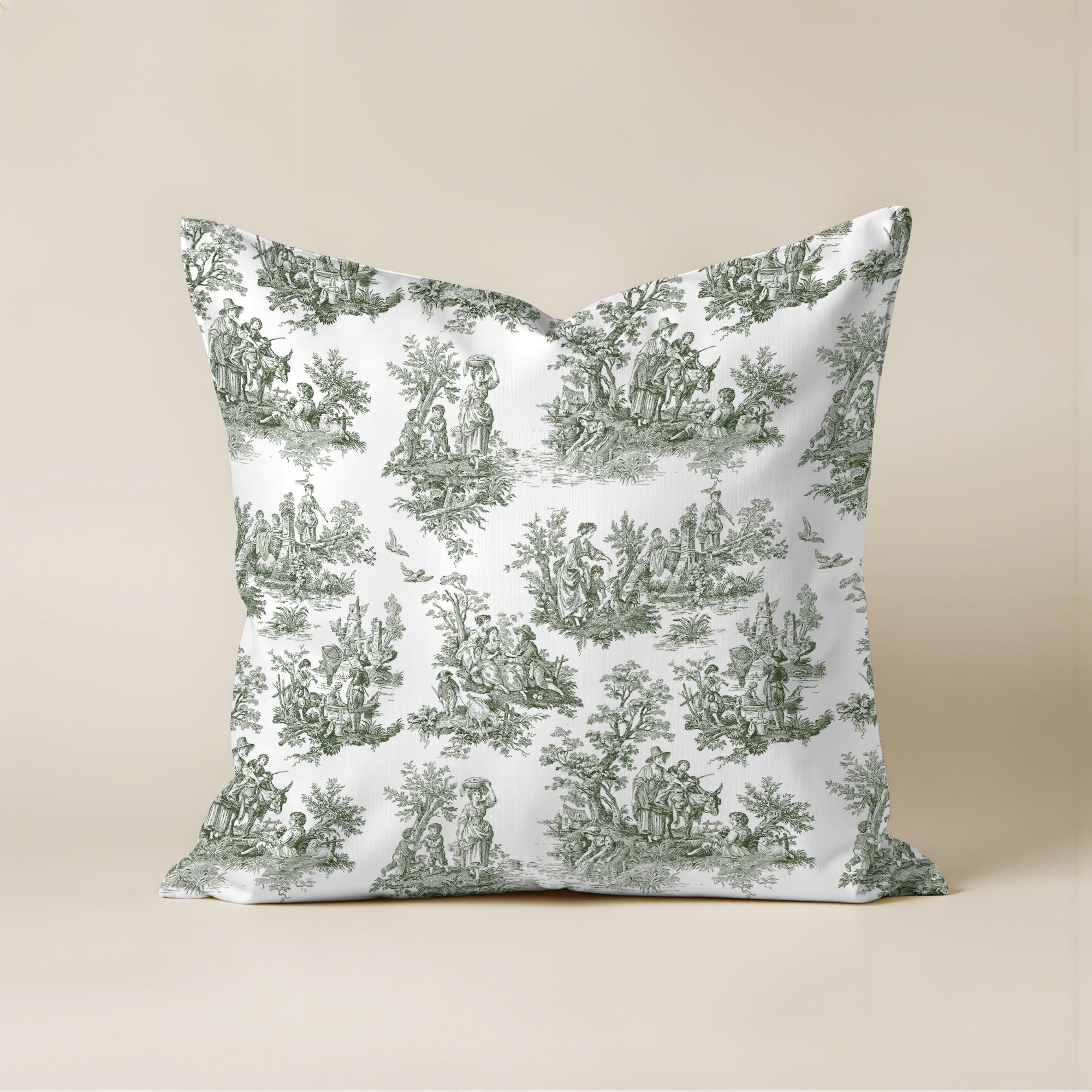 Funda de cojín Paulo Green 50x50 cm 100% algodón