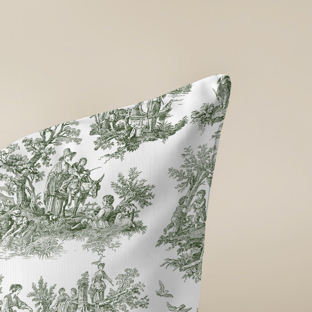 Funda de cojín Paulo Green 50x50 cm 100% algodón