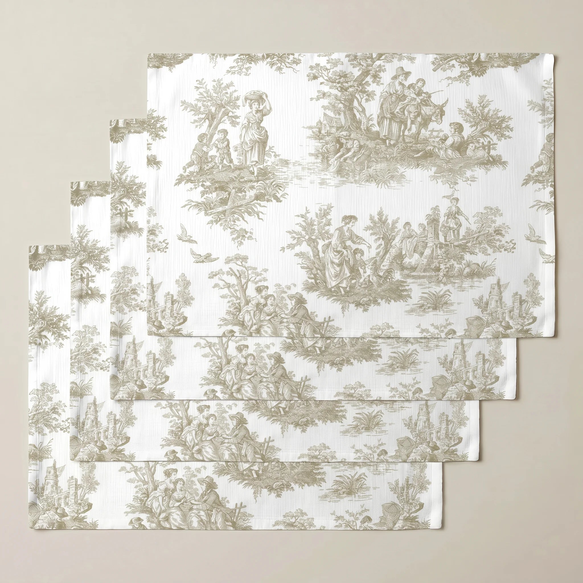 Mantel individual antimanchas pack 4 unidades Paulo Beige