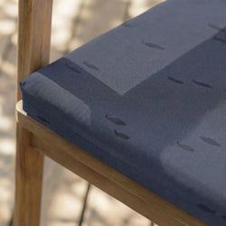 Cojín para asiento acolchado Pezqui Azul 40x40x4 cm