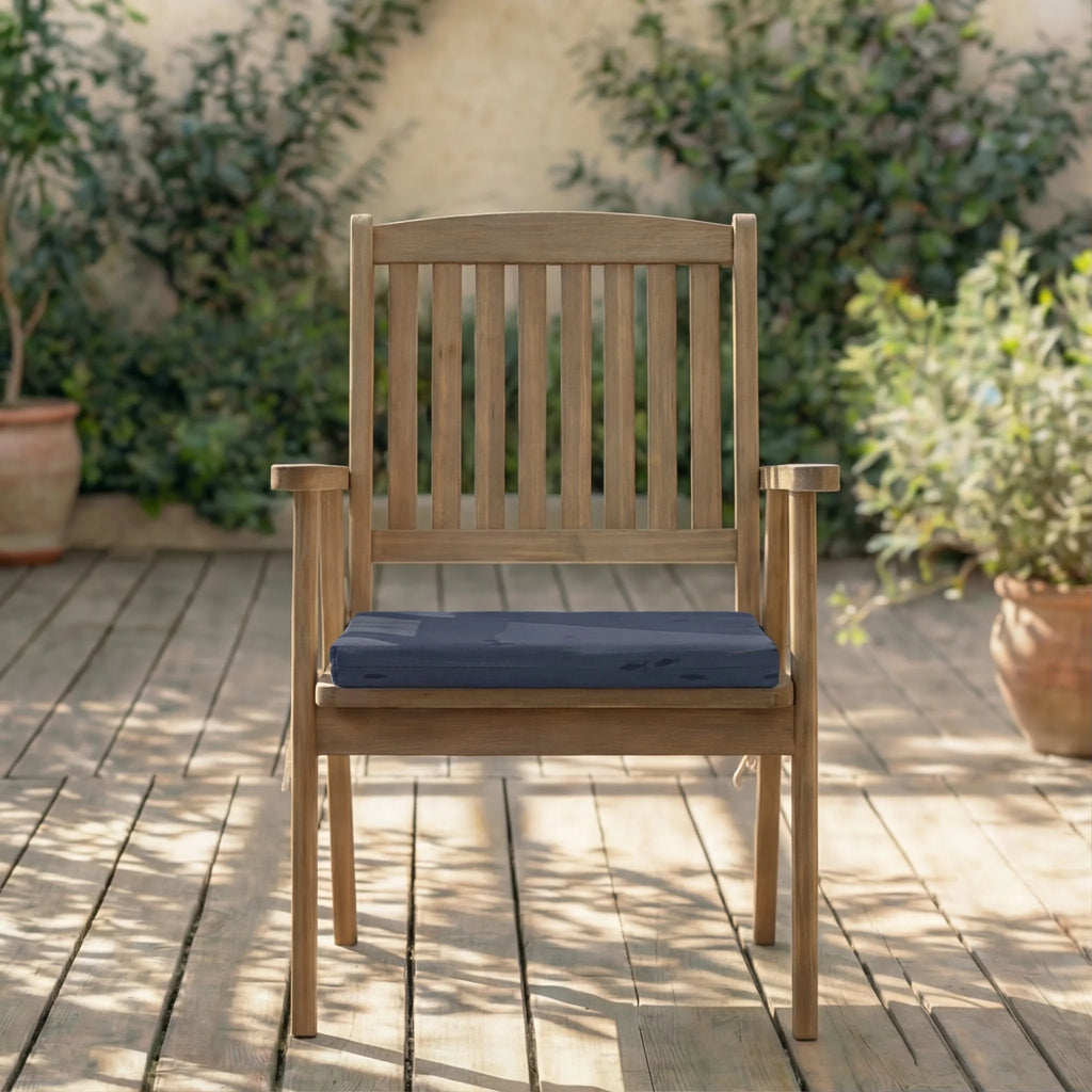 Cojín para asiento acolchado Pezqui Azul 40x40x5 cm