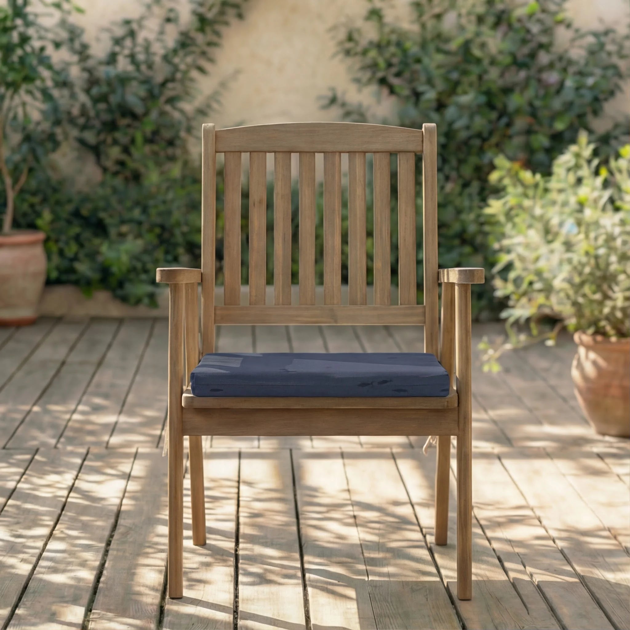 Cojín para asiento acolchado Pezqui Azul 40x40x5 cm