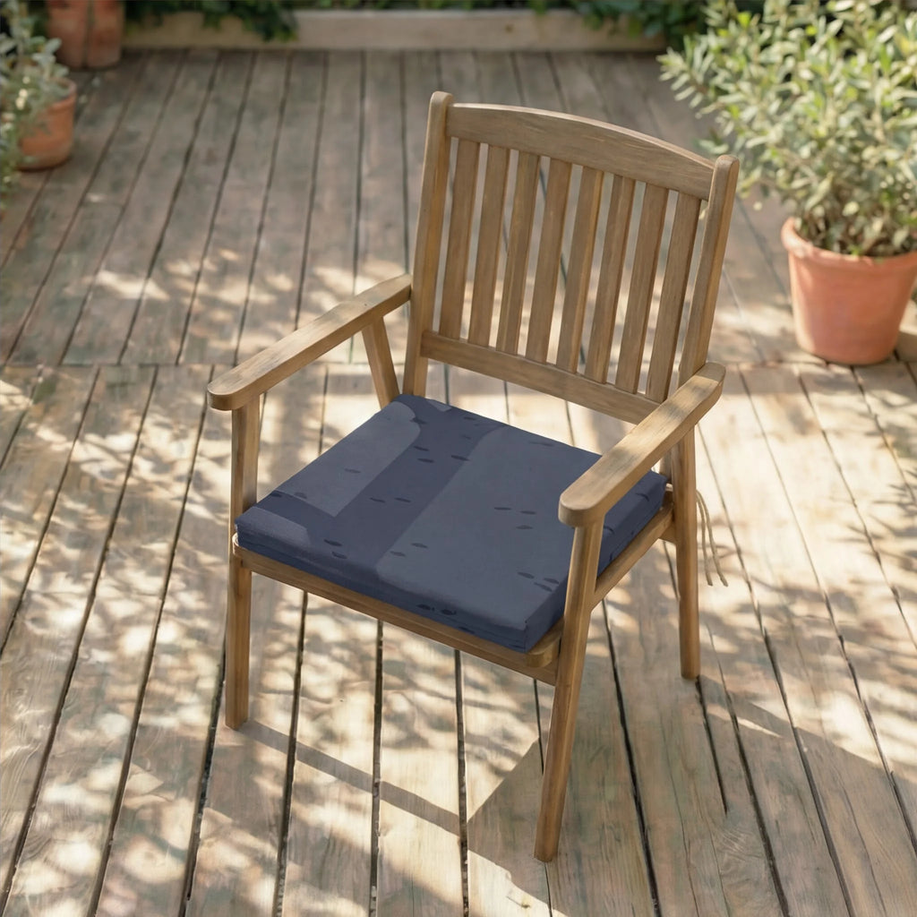 Cojín para asiento acolchado Pezqui Azul 40x40x5 cm