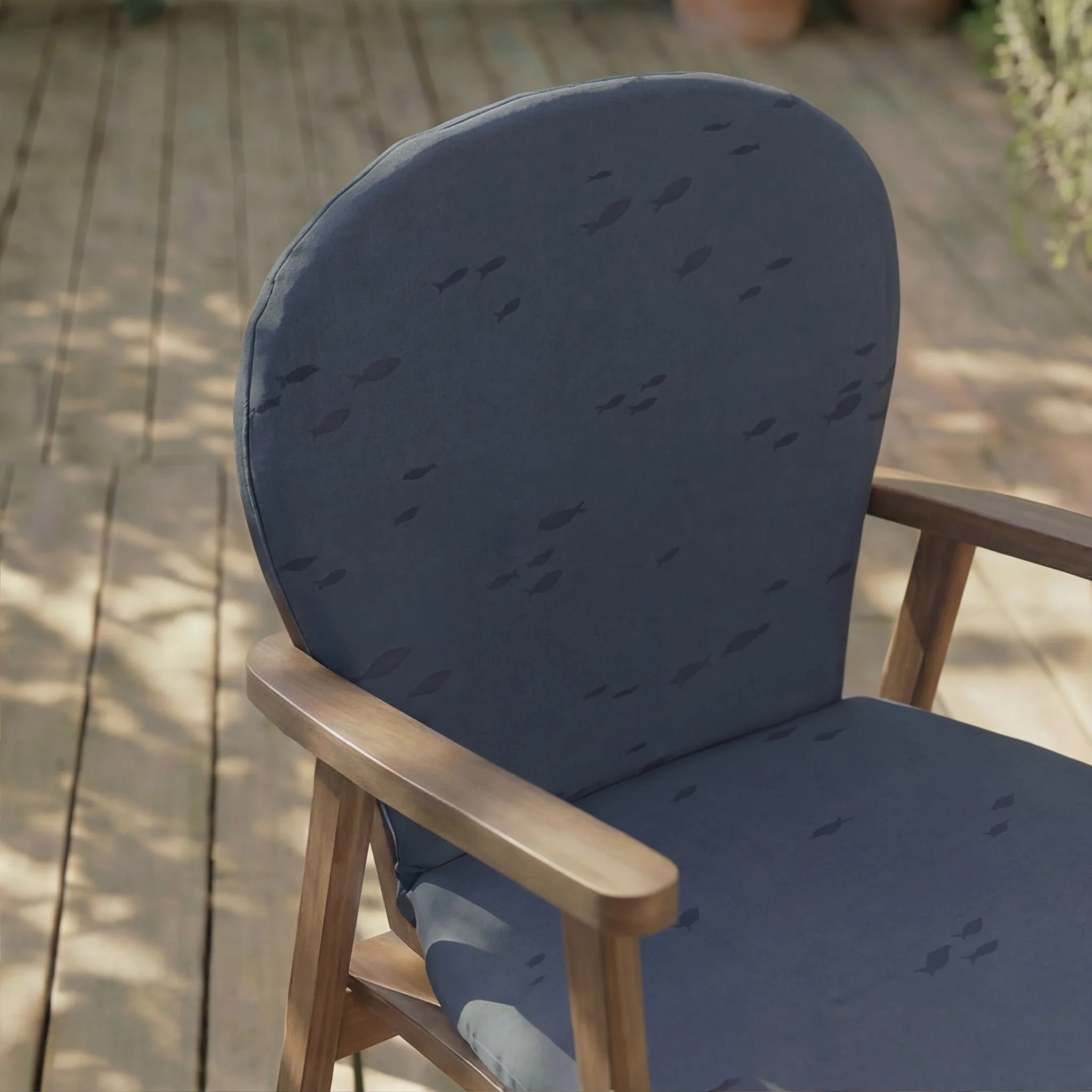 Cojín para silla de exterior Pezqui Azul
