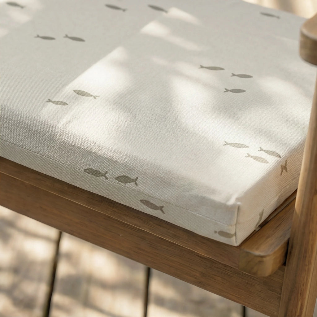 Cojín para asiento acolchado Pezqui Beige 40x40x5 cm
