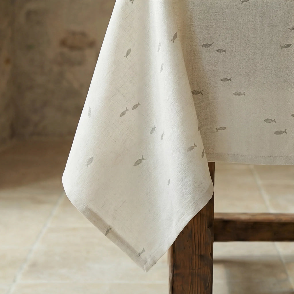 Mantel antimanchas 100% algodón Pezqui Beige