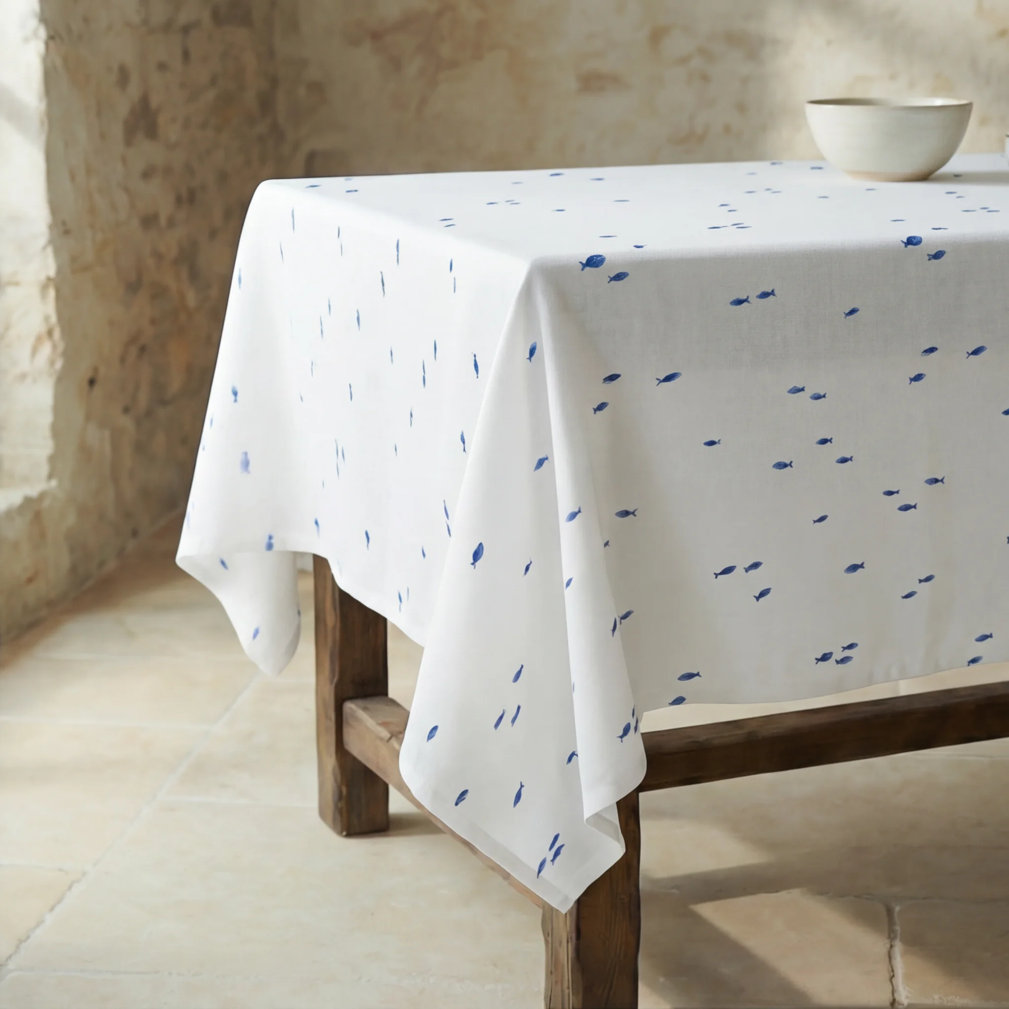 Mantel antimanchas 100% algodón Pezqui