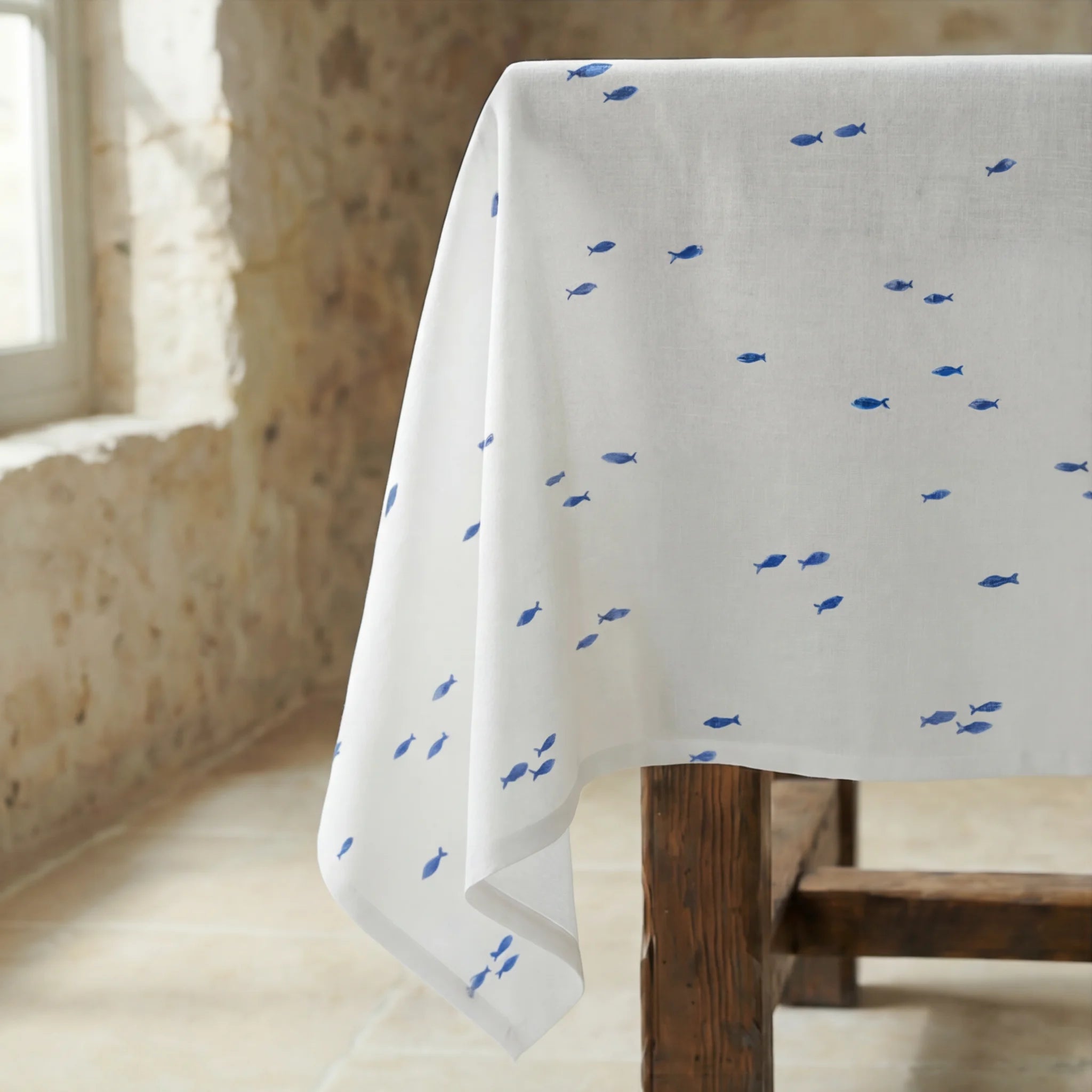 Mantel antimanchas 100% algodón Pezqui