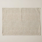 Pack 2 unidades mantel individual resinado Plumeti Blanco 100% algodón 45x35 cm