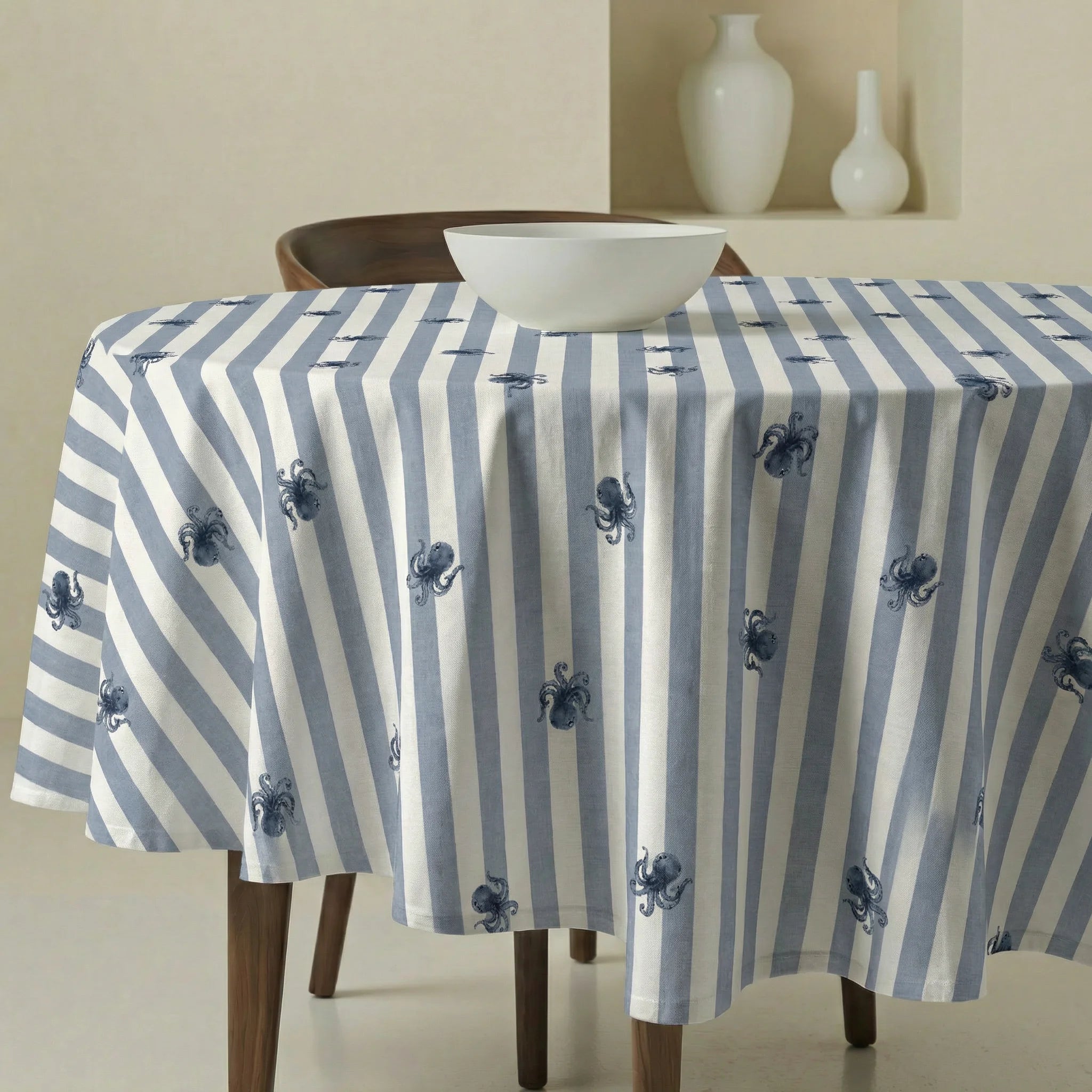 Mantel redondo resinado antimancas Polpu