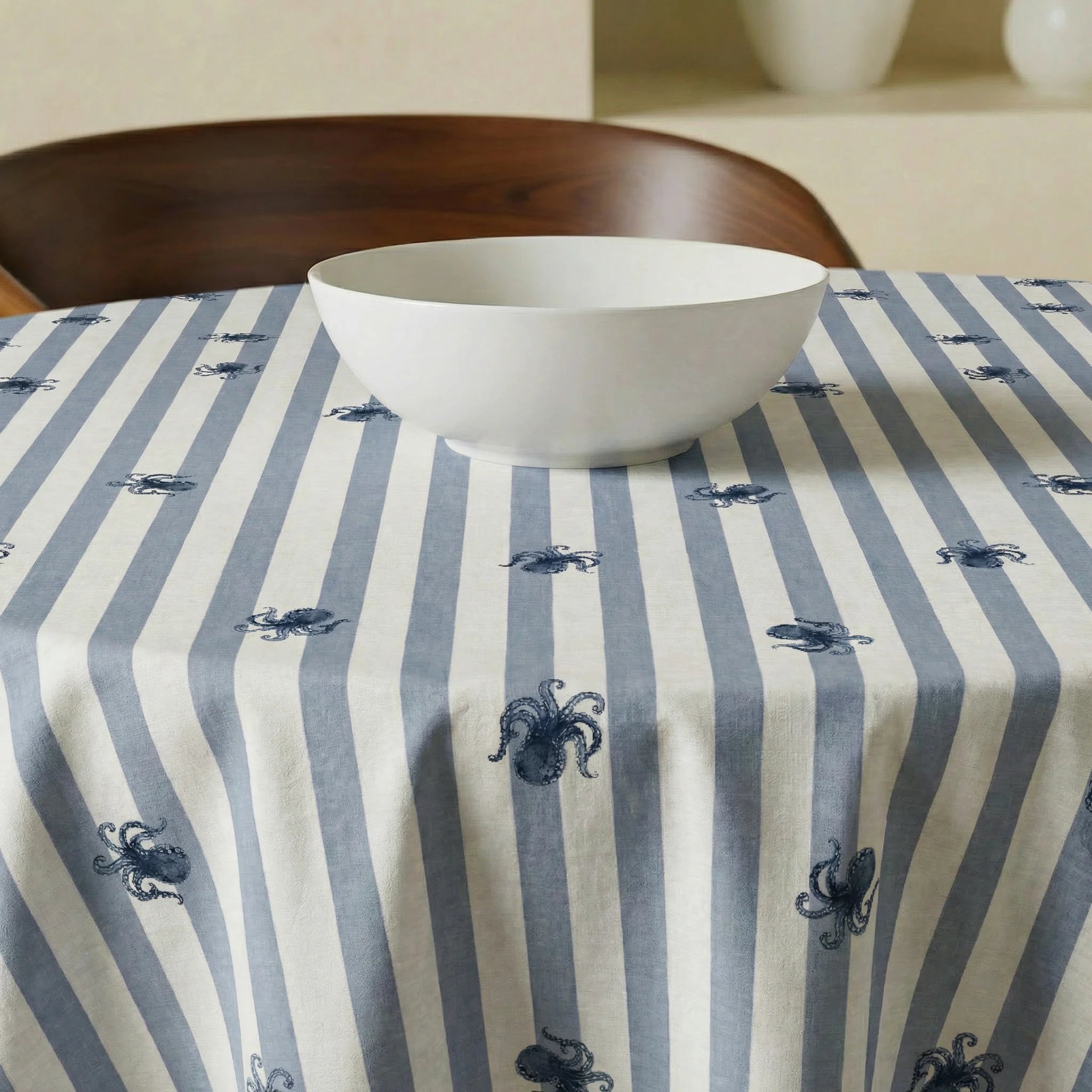 Mantel redondo resinado antimancas Polpu