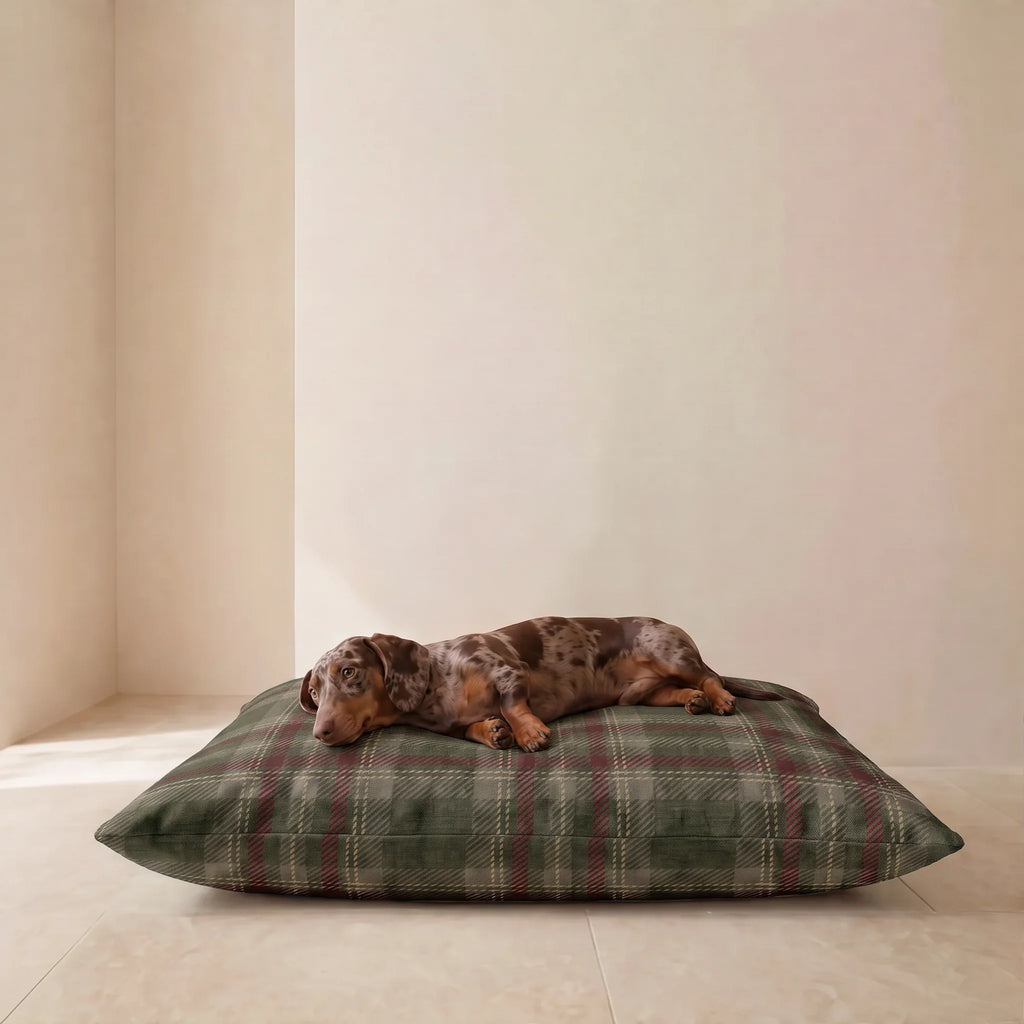 Cama para mascotas desenfundable antimanchas Roble