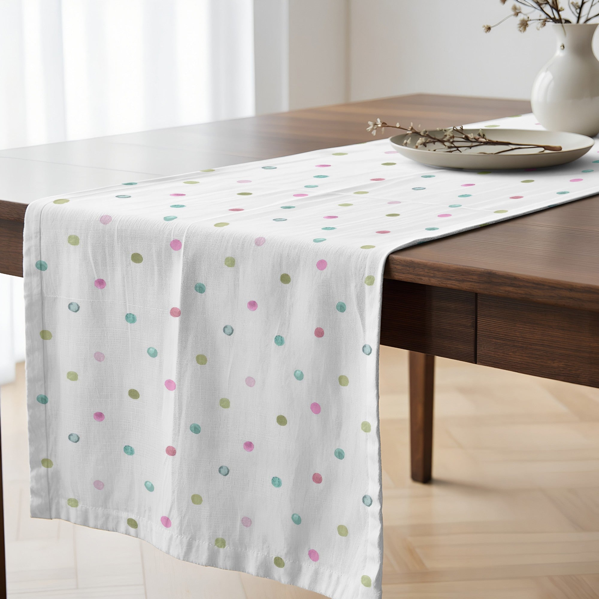 Camino de mesa 100% algodón Rayas Pinceladas Coord. 2 50x150 cm