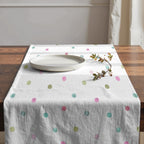 Camino de mesa 100% algodón Rayas Pinceladas Coord. 2 50x150 cm