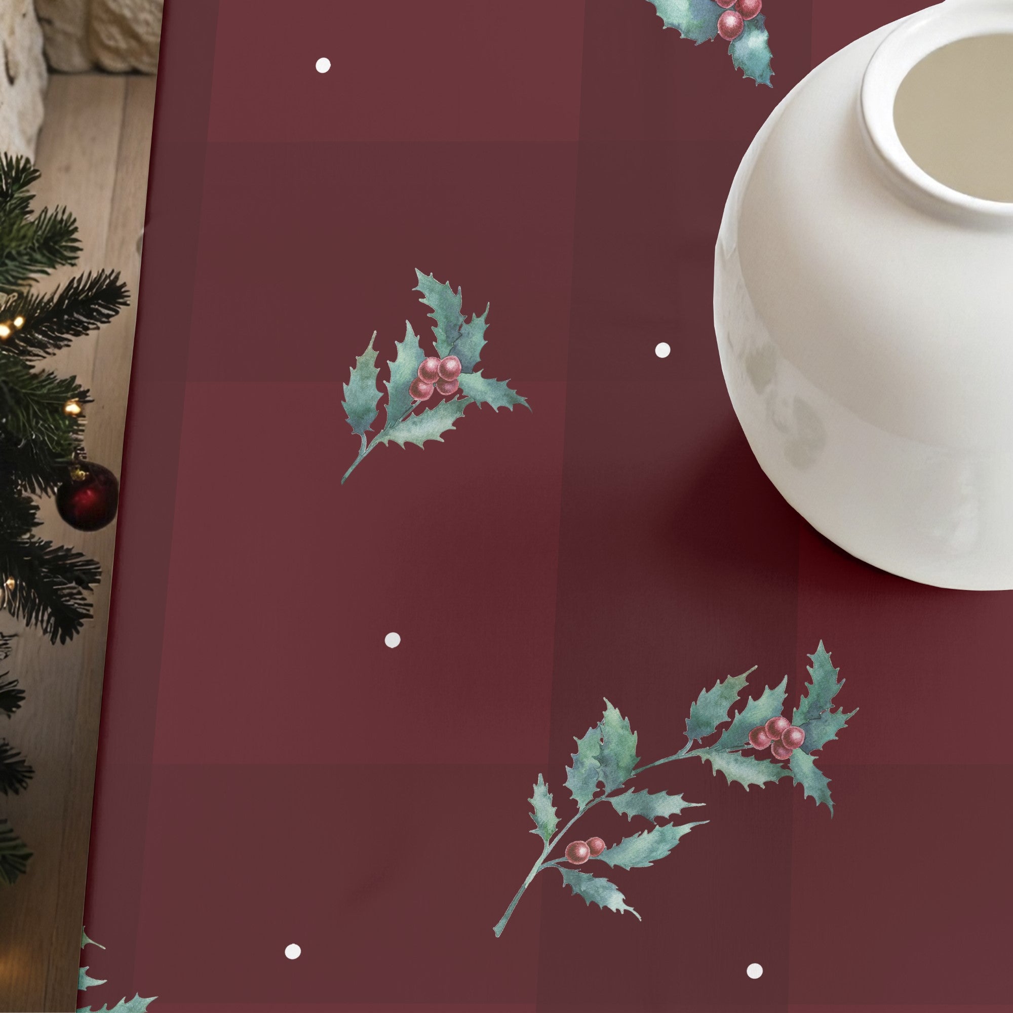 Mantel antimanchas Red Christmas 1