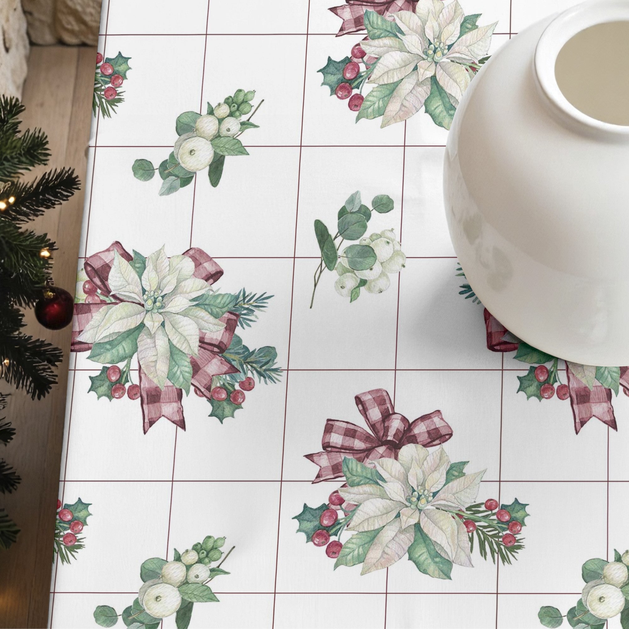 Mantel antimanchas Red Christmas 2
