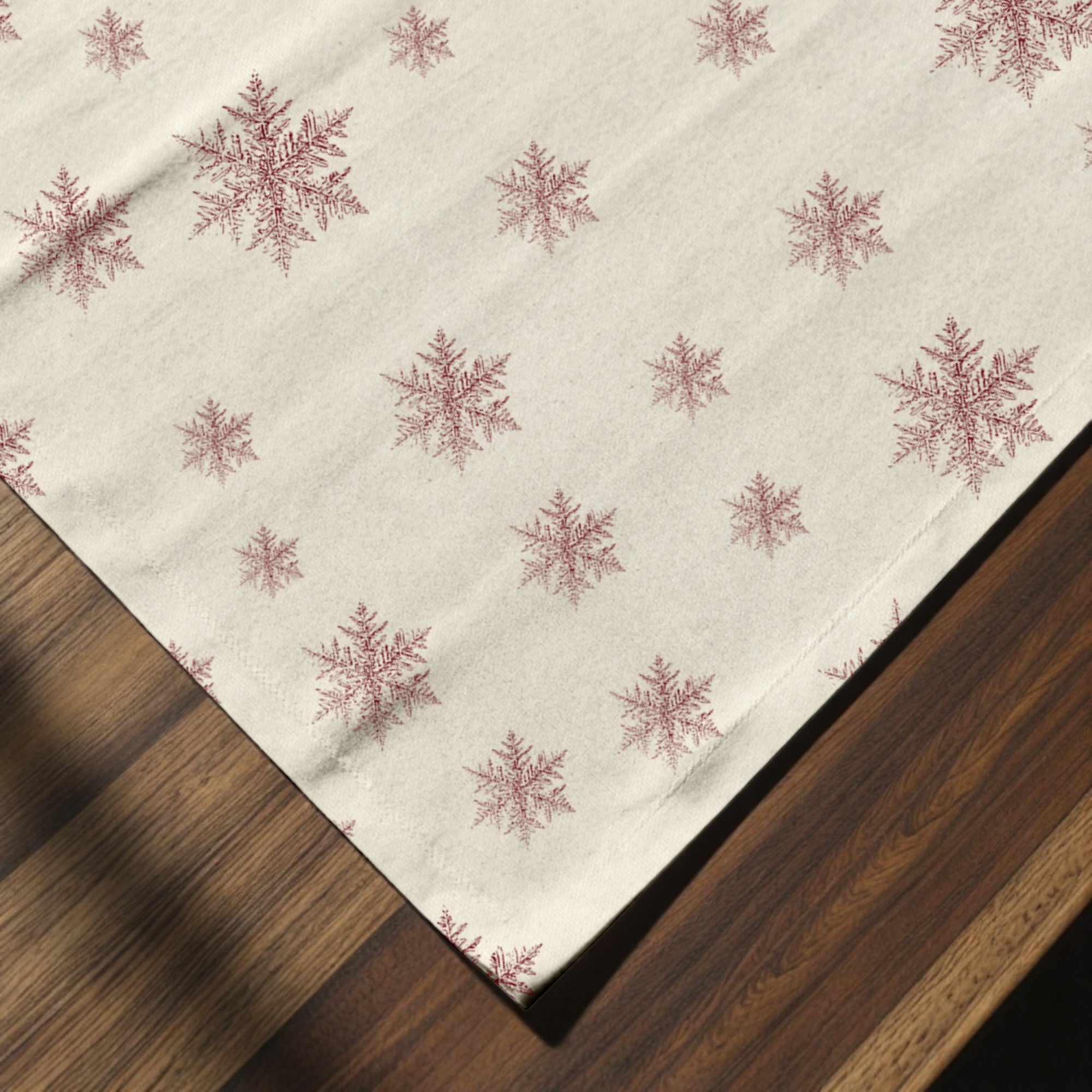 Mantel individual antimanchas pack 2 unidades Red Snowflake