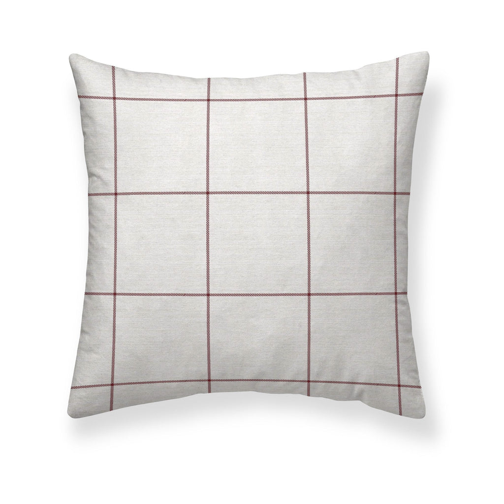 Funda de almohada Red Windowpana