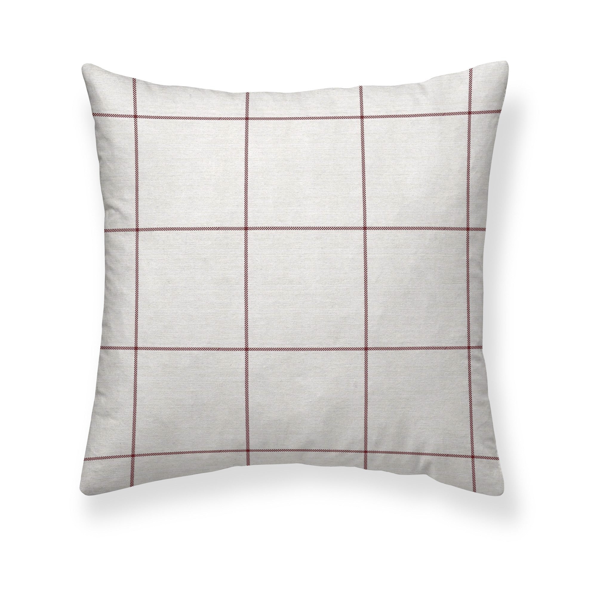 Funda de almohada Red Windowpana