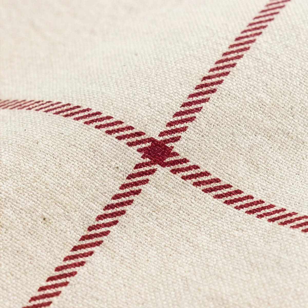Mantel antimanchas 100% algodón Red windowpana 1225