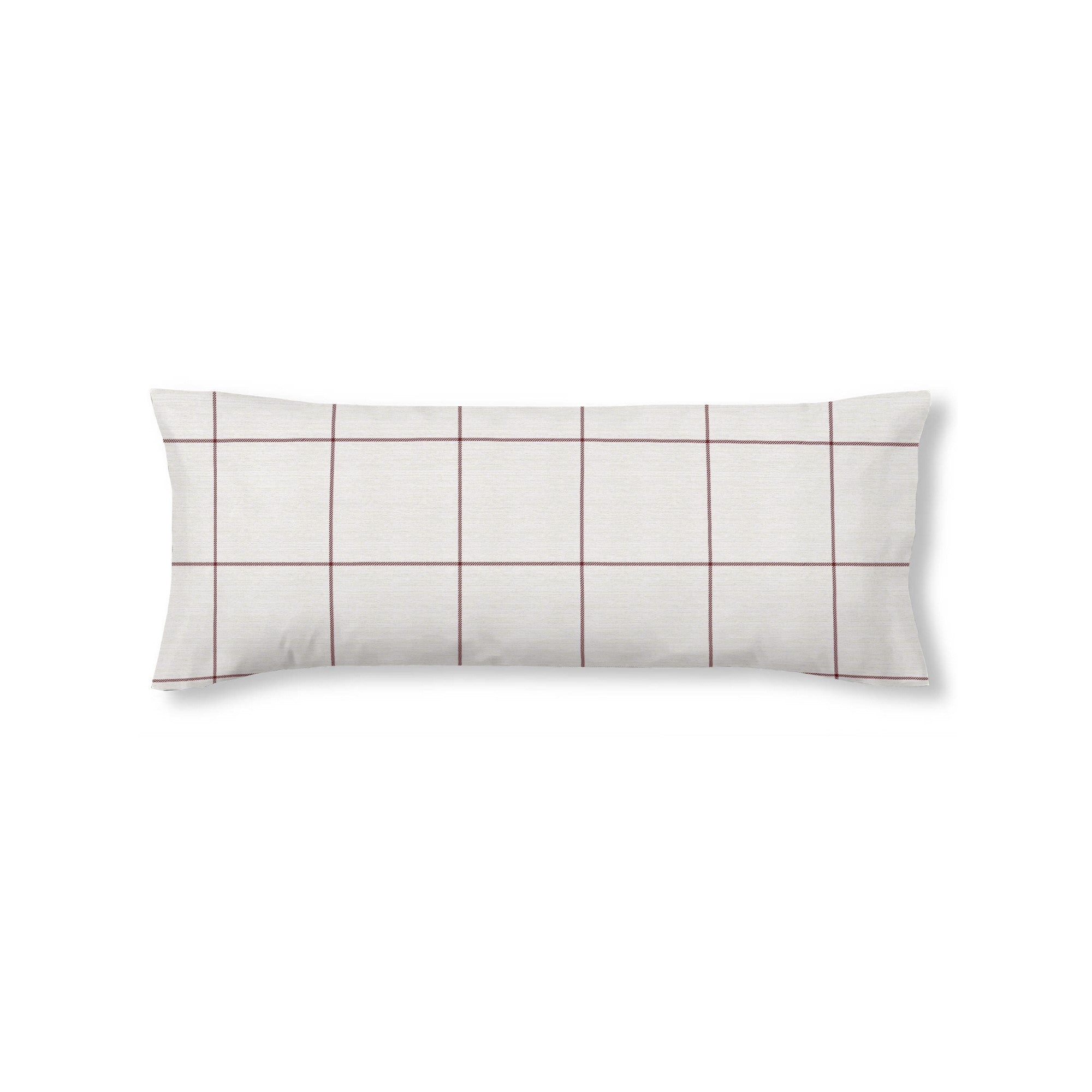 Funda de almohada Red Windowpana