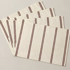 Mantel individual antimanchas pack 4 unidades Renali Burdeos
