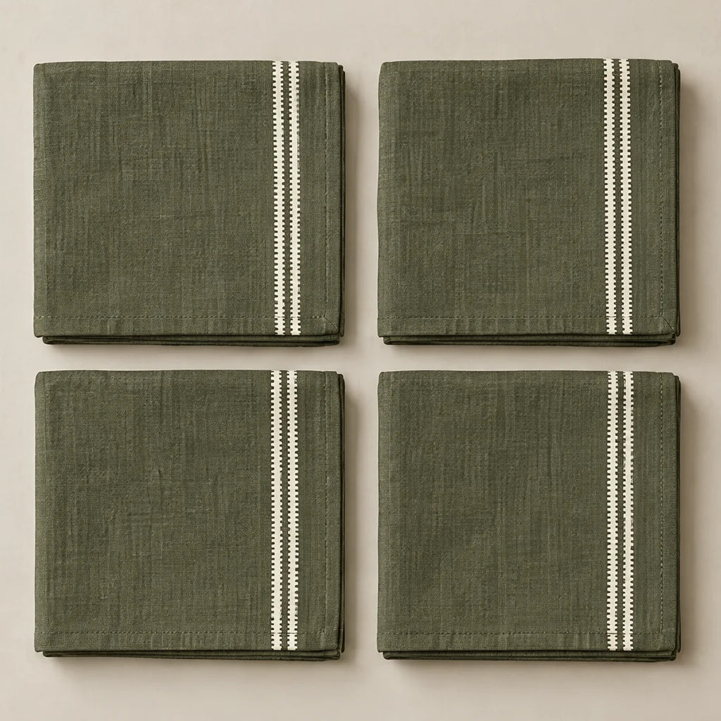 Pack de 4 unidades servilletas Renali Verde