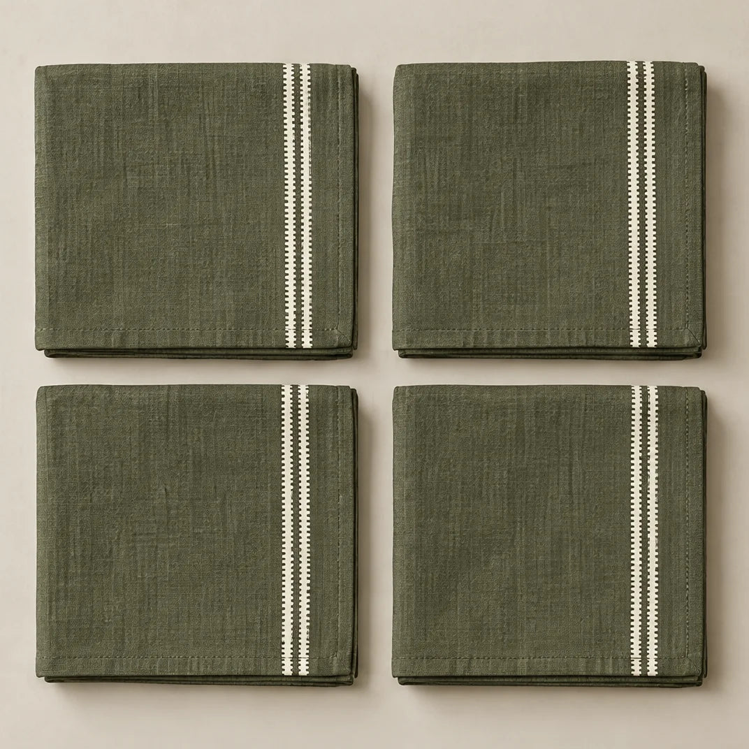 Pack de 4 unidades servilletas Renali Verde